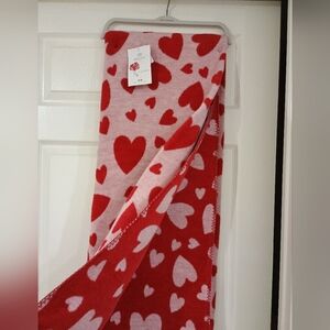 Docofil Valentine's Heart Throw Blanket Hearts Reversible NEW 51"×67"